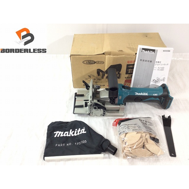 自動車/バイク☆極美品☆makita マキタ 18V 充電式ジョイントカッター PJ180DZ 本体のみ ビスケットカッター 66687