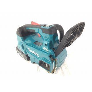 ☆品☆makita マキタ 18V+18V 36V 350ｍｍ 充電式チェンソー MUC356DGF バッテリ2個 2口充電器/DC18RD付き 青/ブルー 66709