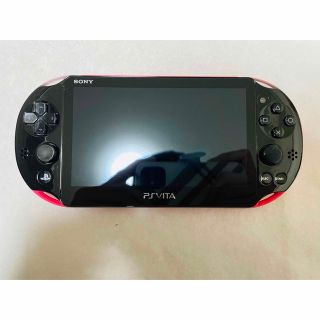 プレイステーションヴィータ(PlayStation Vita)のPSVita PCH-2000 ZA15  ピンクブラック 本体 動作良好(家庭用ゲーム機本体)
