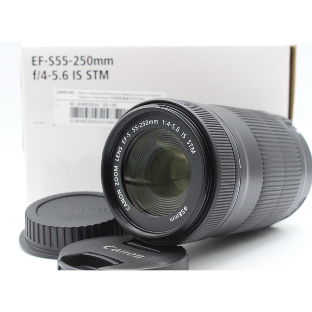 スマホ/家電/カメラ傷擦れ無しのほぼ新品❤️Canon  EF-S55-250mm IS STM