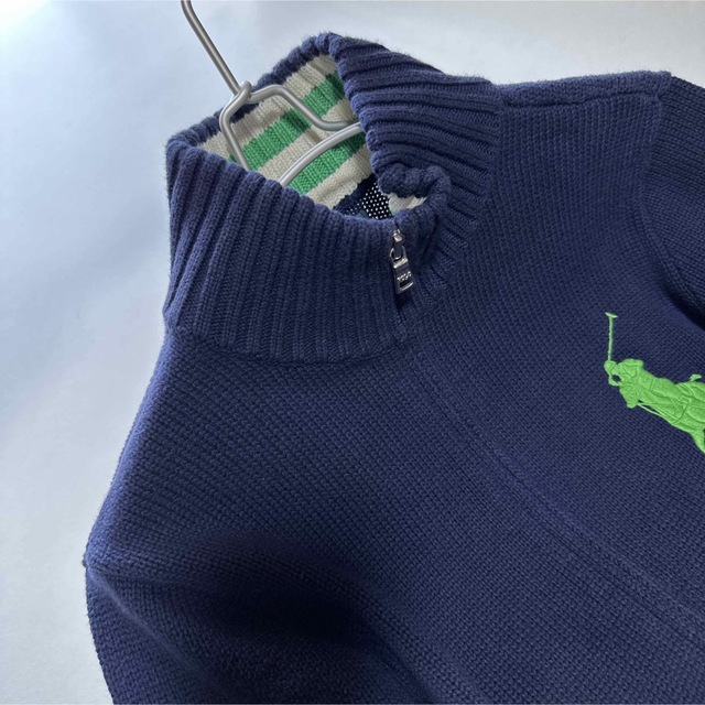 POLO RALPH LAUREN(ポロラルフローレン)のラルフローレン　ニットジャケット　ビッグポニー刺繍 メンズのトップス(ニット/セーター)の商品写真