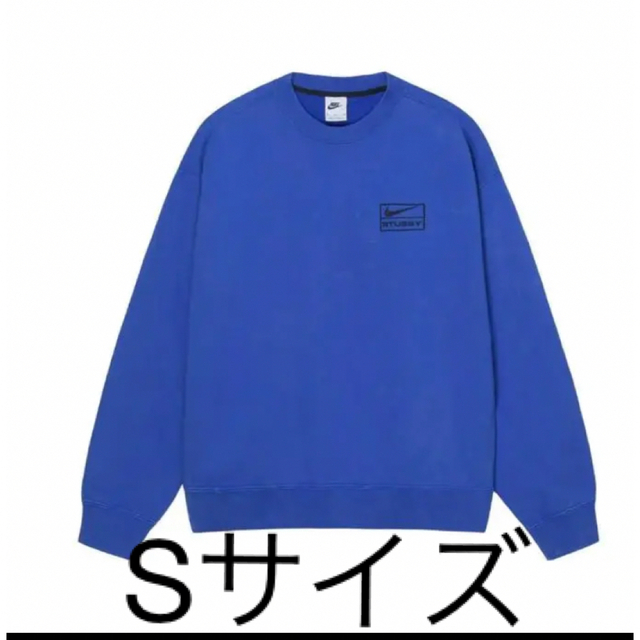 stussy nike acid wash fleece crew Sメンズ