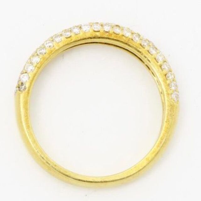 K18 エタニティリング エタニティダイヤモンドリング ハーフエタニティ ダイヤ レディースのアクセサリー(リング(指輪))の商品写真