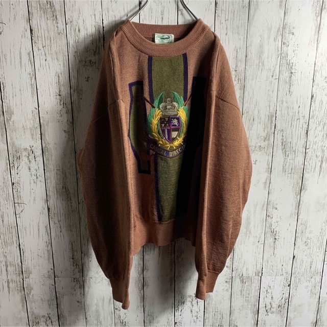 Crocodile - 【vintage】古着 90's メンズ クロコダイル セーター 刺繍