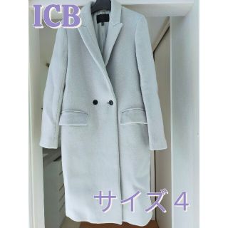 アイシービー(ICB)の♥定価13万円♥ICB　チェスターコート　グレー　サイズ４　M 　ウール　コート(チェスターコート)