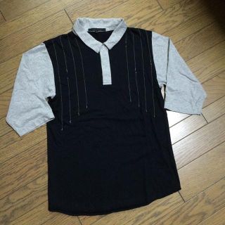 アメリカンラグシー(AMERICAN RAG CIE)の美品AMERICAN RAGCIE デザインカットソー 日本製 ラグシー(Tシャツ/カットソー(七分/長袖))