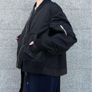 サカイ(sacai)のsacai MA-1 Blouson ブラック(ブルゾン)