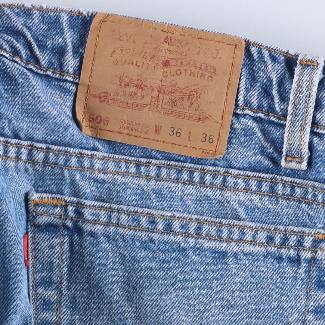 90年代 リーバイス Levi's 505 REGULAR FIT STRAIGHT LEG テーパードジーンズ デニムパンツ USA製 メンズw34 ヴィンテージ /eaa309195