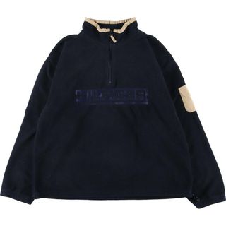 トミーヒルフィガー(TOMMY HILFIGER)の古着 90年代 トミーヒルフィガー TOMMY HILFIGER ハーフジップ フリースプルオーバー メンズXL ヴィンテージ /eaa312816(その他)