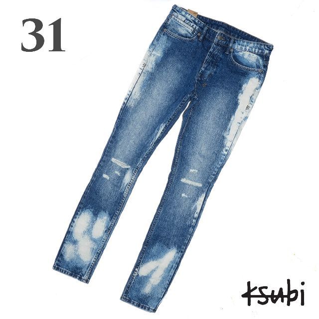 WTAPS ダブルタップス クラッシュ ダメージ デニムパンツ M 黒 ブラック-