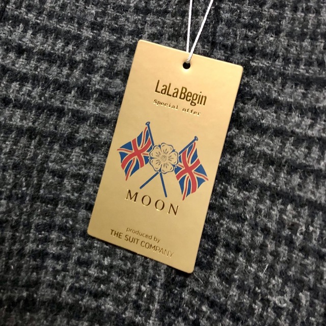 THE SUIT COMPANY(スーツカンパニー)の【新品】ザ・スーツカンパニー MOON社生地 グレンチェックチェスターコート レディースのジャケット/アウター(チェスターコート)の商品写真