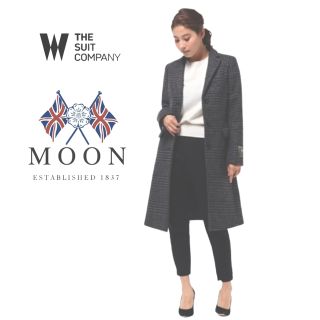 スーツカンパニー(THE SUIT COMPANY)の【新品】ザ・スーツカンパニー MOON社生地 グレンチェックチェスターコート(チェスターコート)