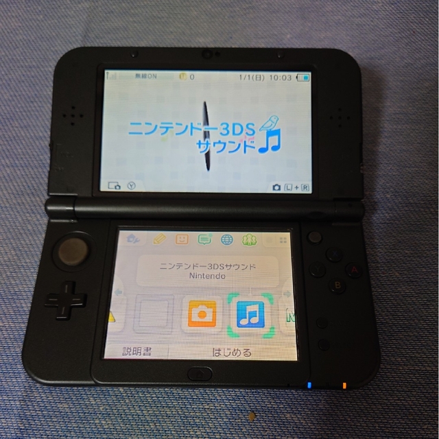 Newニンテンドー3DS LL メタリックブラック液晶綺麗 www