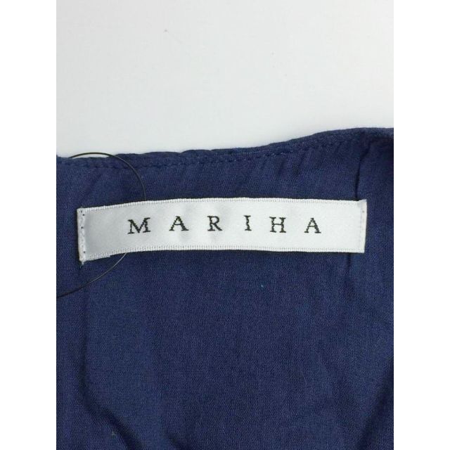 MARIHAノースリーブロングワンピース コットン ネイビー 38 M 特価