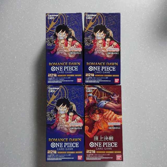 ONE PIECE - ワンピースカード ロマンスドーン 3 BOX 頂上決戦 1 BOXの ...