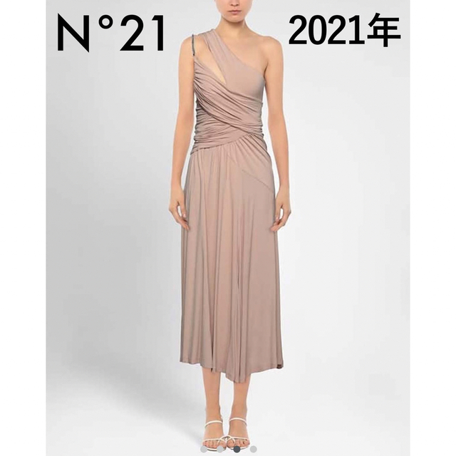 N°21(ヌメロヴェントゥーノ)のN°21 ヌメロヴェントゥーノ ワンピース ドレス ピンク 2021年製 レディースのワンピース(ひざ丈ワンピース)の商品写真