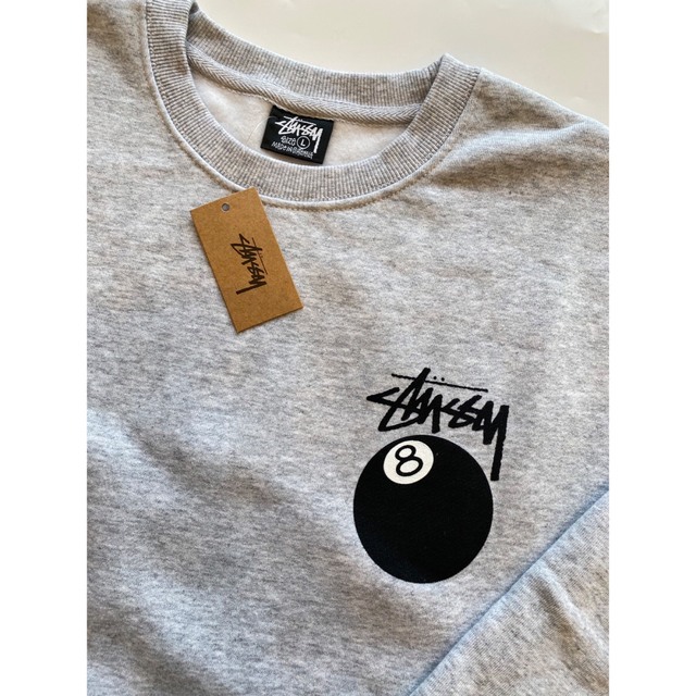 STUSSY 8 BALL CREW ステューシー スウェット グレー◆L