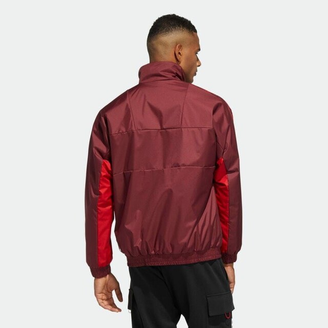 【リバーシブル】adidas★トラックジャケット★フリースブルゾン★赤★L 《超希少》adidas アディダス ジャケット フリースブルゾン レッド L