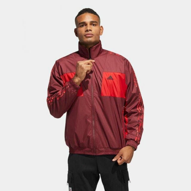 【リバーシブル】adidas★トラックジャケット★フリースブルゾン★赤★L 《超希少》adidas アディダス ジャケット フリースブルゾン レッド L