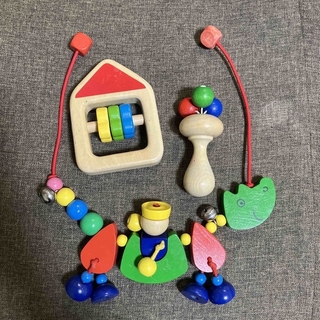 ネフ(Neaf)のネフ社　ティキ　他木製おもちゃ3点セット(知育玩具)