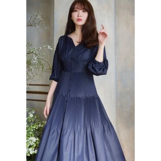 ハーリップトゥ(Her lip to)のPleated Open Shirt Dress(ロングワンピース/マキシワンピース)