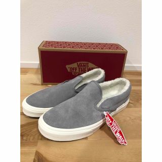 vans スリッポン バンズ　スエード　ボア　グレー　29cm(スニーカー)