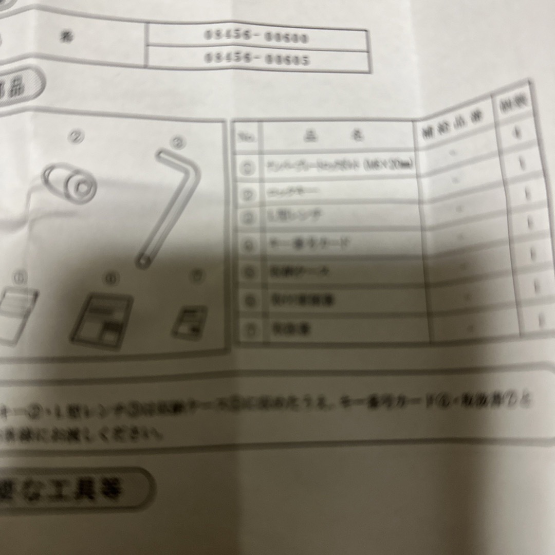 トヨタ(トヨタ)の軽自動車トヨタ純正　盗難防止　花柄ナンバーロックボルト　最終値引きしました 自動車/バイクの自動車(セキュリティ)の商品写真