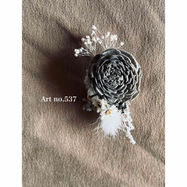 ドライフラワーdry flower corsage no.537