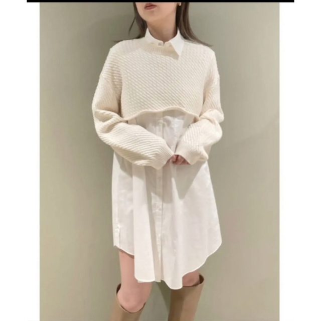 snidel ニットレイヤードシャツミニワンピース www.metka-egn.com