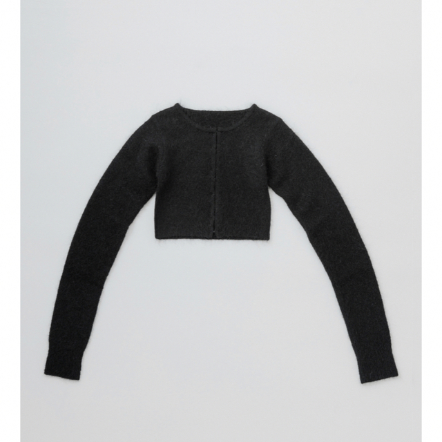 黒yo BIOTOP Lingerie/Wool mohair cardigan 1