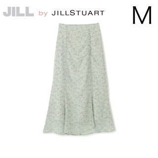 ジルバイジルスチュアート(JILL by JILLSTUART)のJILL BY JILLSTUART シャーリングフラワープリントスカート M(ロングスカート)