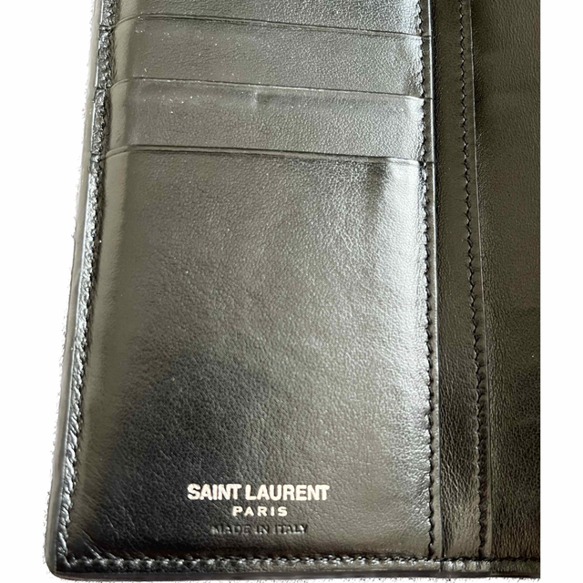 Saint Laurent(サンローラン)のサンローラン SaintLaurent長財布 IDプレート レザー メンズのファッション小物(長財布)の商品写真