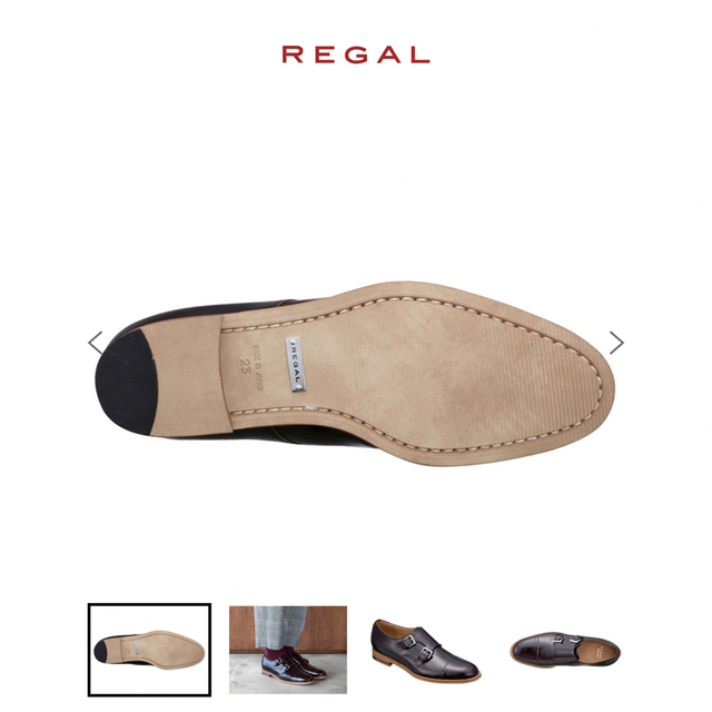 REGAL(リーガル)の新品　REGAL F44F ダブルモンクストラップシューズ メンズの靴/シューズ(ドレス/ビジネス)の商品写真