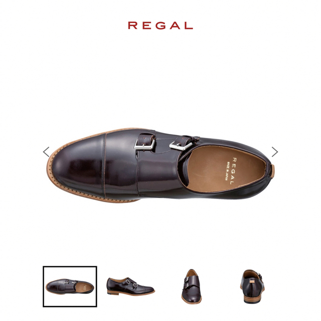 REGAL(リーガル)の新品　REGAL F44F ダブルモンクストラップシューズ メンズの靴/シューズ(ドレス/ビジネス)の商品写真