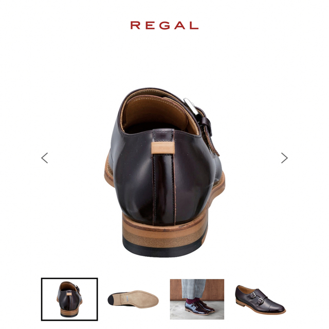 REGAL(リーガル)の新品　REGAL F44F ダブルモンクストラップシューズ メンズの靴/シューズ(ドレス/ビジネス)の商品写真