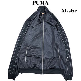 プーマ(PUMA)の00’s PUMA トラックジャケット オールブラック テープロゴ バックロゴ(ジャージ)