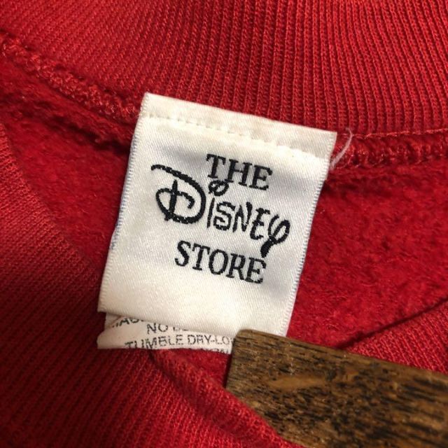 Disney(ディズニー)の90s USA製 Disney スウェット 赤 S ミッキー ニューヨーク メンズのトップス(スウェット)の商品写真