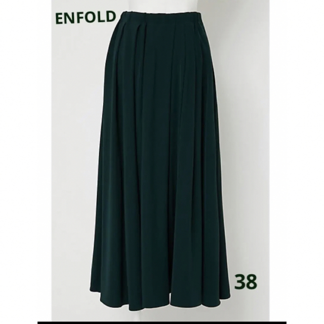 ENFOLD アシンメトリー カットソー 厚手 38 Mサイズ 黒灰色 極美品