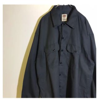 ディッキーズ(Dickies)のディッキーズ　ワークシャツ　ビックシルエット　長袖　古着ビンテージ(シャツ)