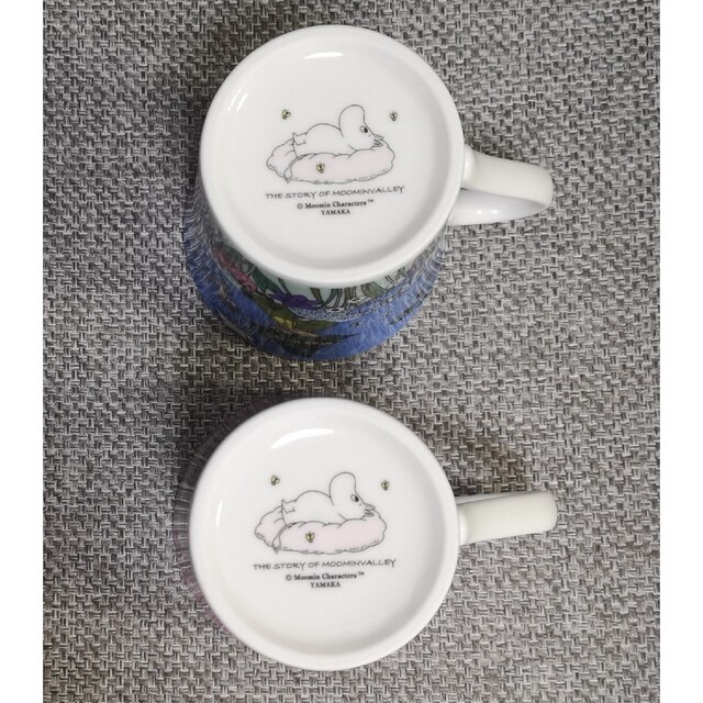 MOOMIN(ムーミン)のムーミン　マグカップ　2個セット エンタメ/ホビーのおもちゃ/ぬいぐるみ(キャラクターグッズ)の商品写真