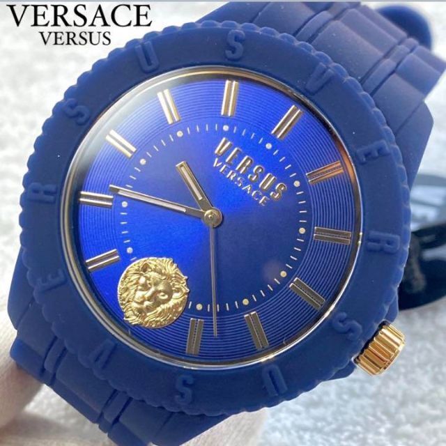 ブルーネイビー★Versus Versaceヴェルサーチ腕時計 新品ユニセックス
