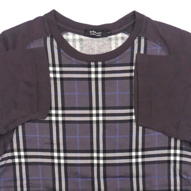 BURBERRY BLACK LABEL(バーバリーブラックレーベル)の廃盤 バーバリー シャツ M メンズ カットソー 半袖 ノバチェックHH8549 メンズのトップス(Tシャツ/カットソー(半袖/袖なし))の商品写真