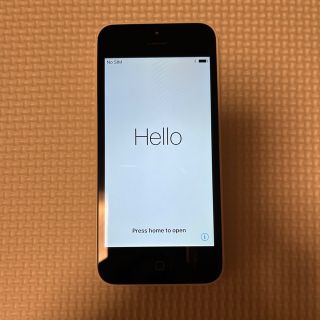 アイフォーン(iPhone)のiPhone5c ホワイト docomo(スマートフォン本体)