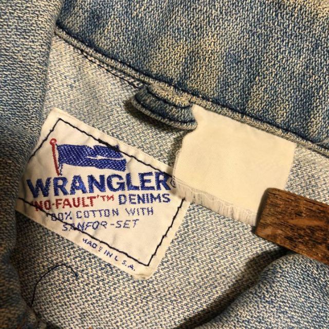 Wrangler(ラングラー)の80s USA製 Wrangler デニムジャケット サイズ不明 メンズのジャケット/アウター(Gジャン/デニムジャケット)の商品写真