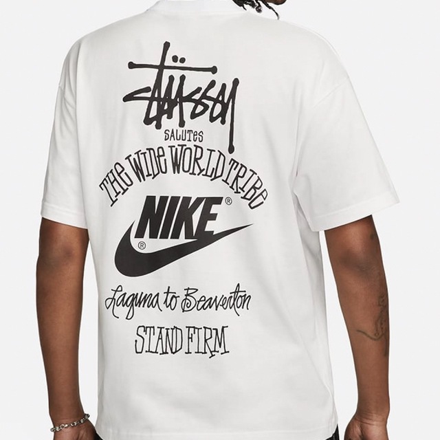 【M】Stussy x Nike Men's T-Shirt "White"