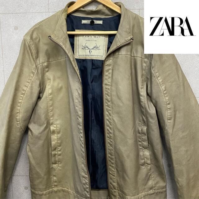 Zara ザラ メンズ レザー ジャケット アウター トレンドメンズ