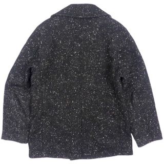 Pコート ピーコート ダブル ショット M メンズ グレー ごましお