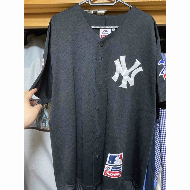 正規代理店 Supreme - 15ss supreme newyork Yankees baseball シャツ