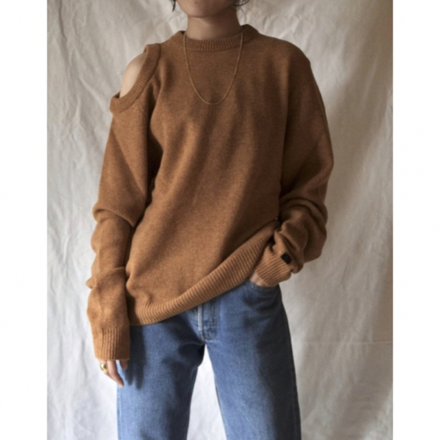 新品 Aries Shoulder Hole Knit アリーズ 肩あきニットトップス