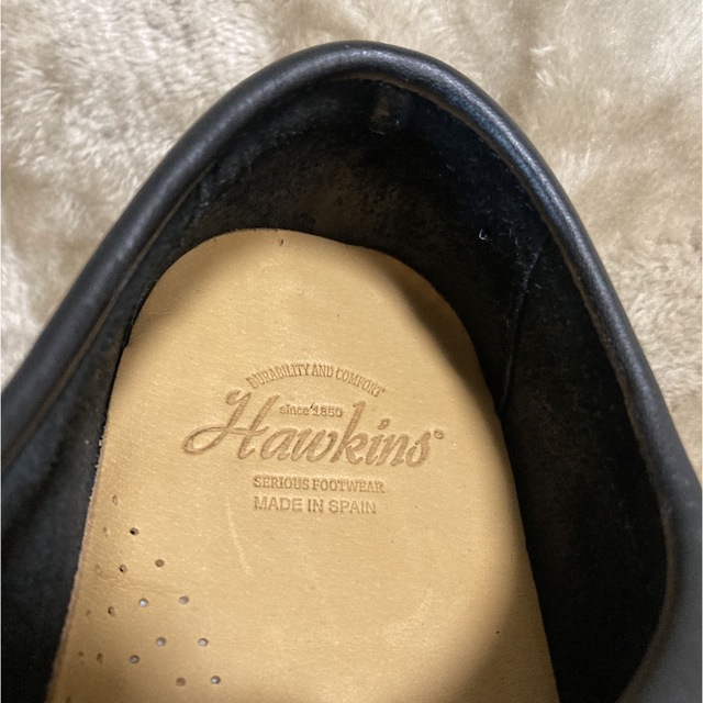HAWKINS(ホーキンス)のホーキンス　ワラビー　ブラック　25 メンズの靴/シューズ(スリッポン/モカシン)の商品写真